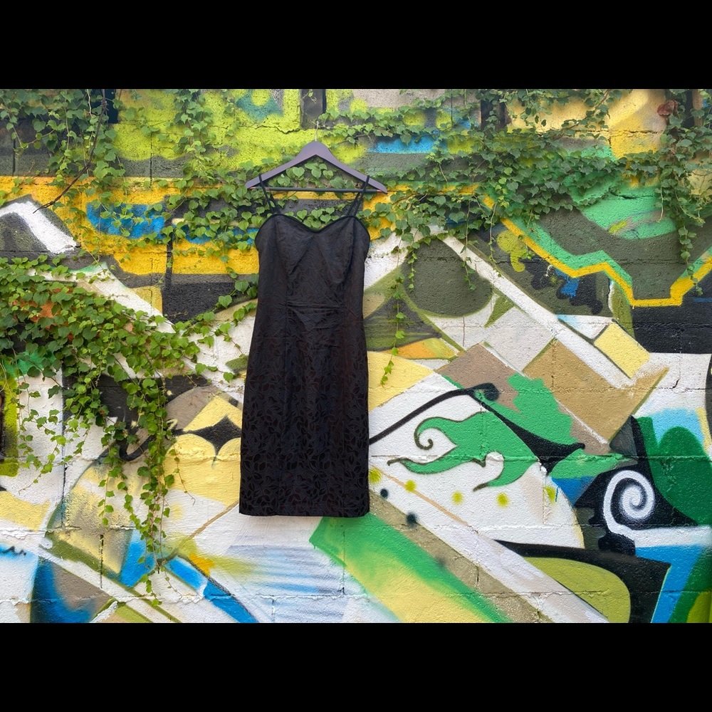 Vintage Little Black Slip Dress